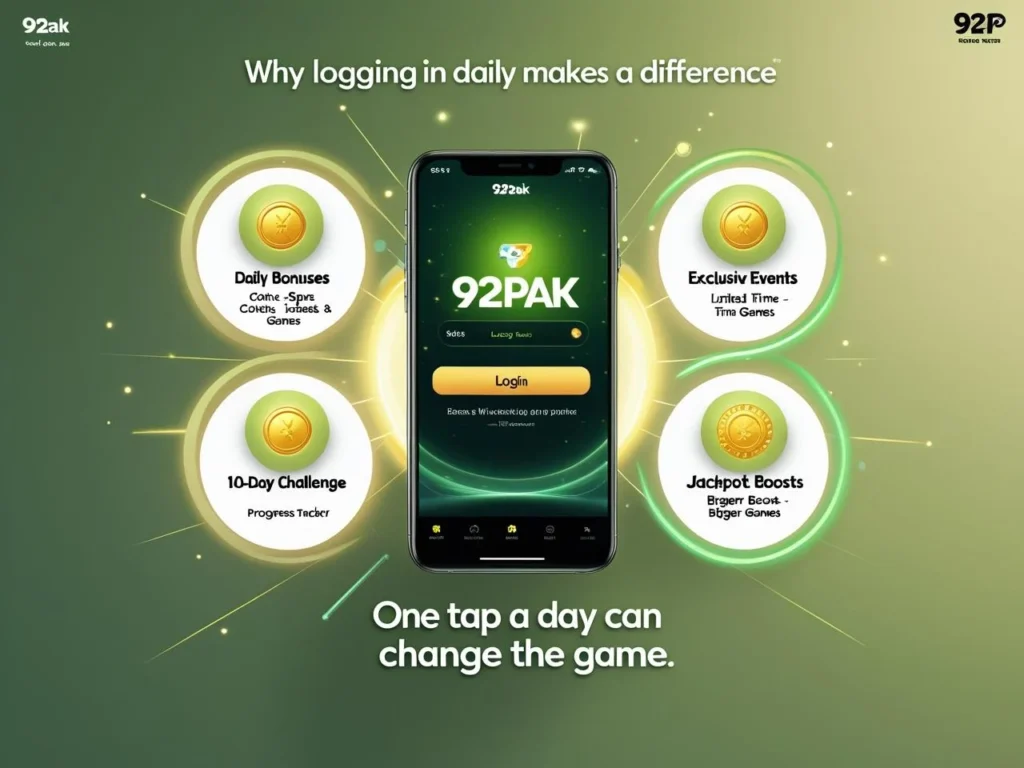 Why Logging In Daily Makes a Difference on 92Pak